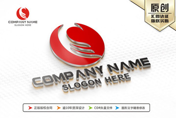 凤凰羽毛羽翼LOGO设计