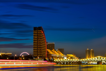 天津海河风景区夜景