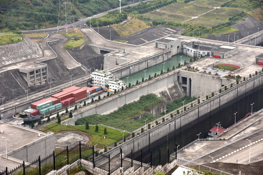 三峡大坝船闸