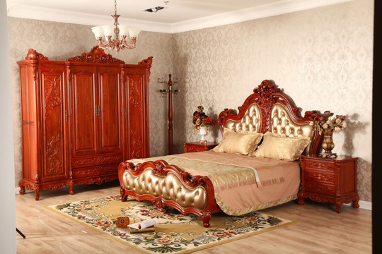 欧式红木家具床