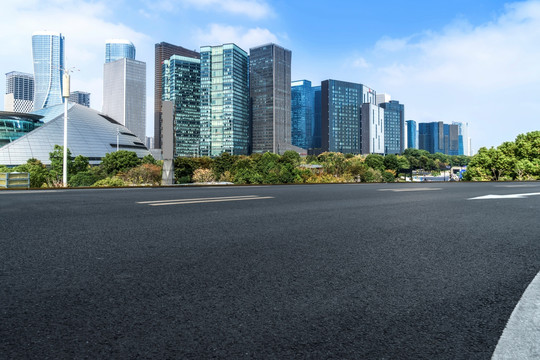 杭州金融区建筑和沥青高速公路