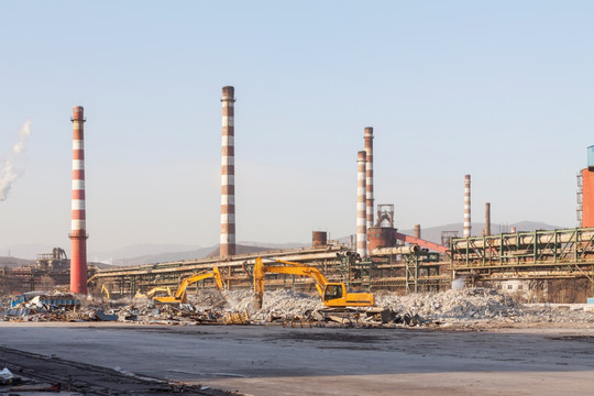 北京首钢废弃工业工厂