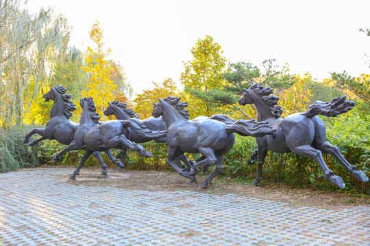 北京城市雕塑奔马