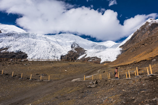西藏卡诺拉冰川021