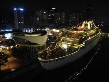 深圳海上世界夜景航拍