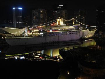 深圳海上世界夜景航拍