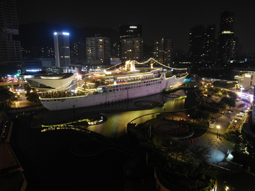 深圳海上世界夜景航拍