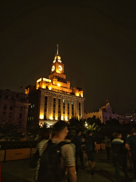 上海外滩老建筑夜景
