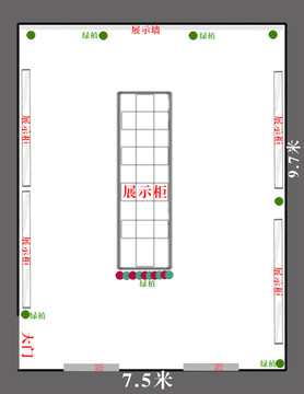 农产品展示平面图