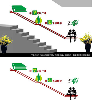 学校楼梯文化墙