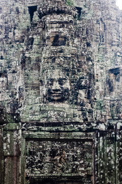 柬埔寨吴哥窟巴戎寺吴哥的微笑