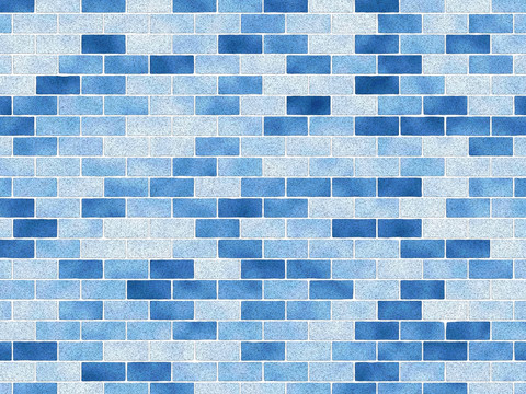 蓝砖背景墙拼花砖墙素材文化墙