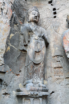 洛阳龙门石窟菩萨像
