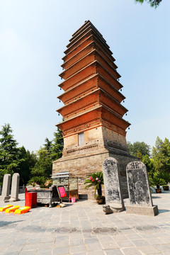 洛阳白马寺齐云塔舍利塔