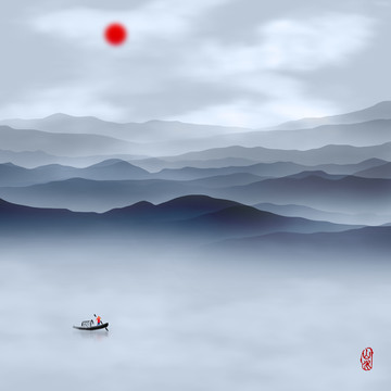国画山水