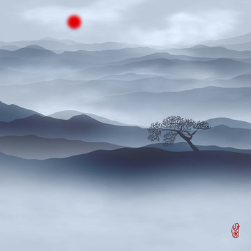 水墨画