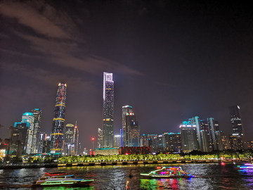 广州城珠江夜景