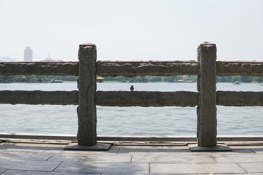 大明湖石柱护栏