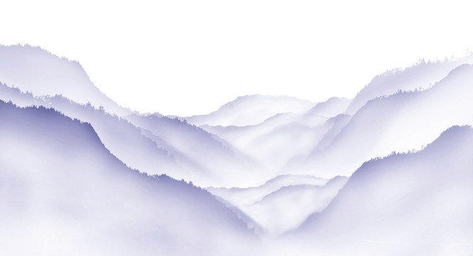 水墨远山