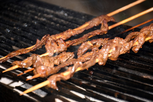 碳烤牛肉串