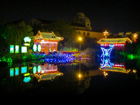 古建筑夜景摄影