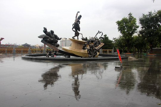 华清池广场雕塑
