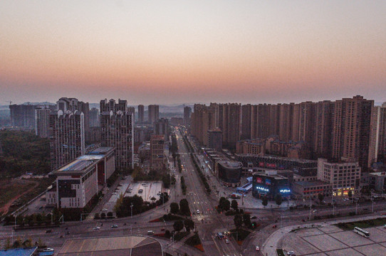 大足城市风光