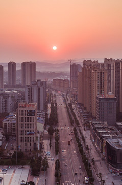 大足城市风光