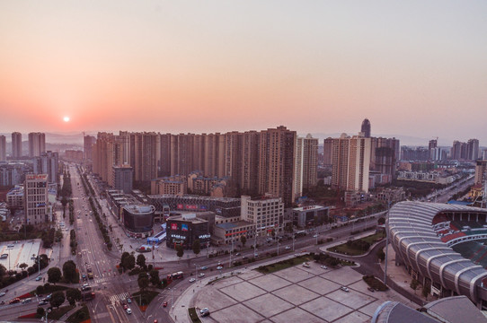 大足城市风光