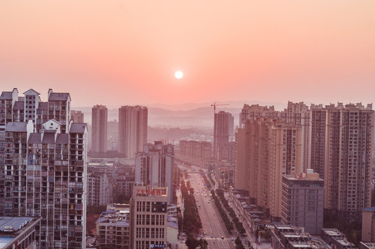 大足城市风光