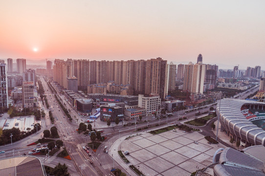 大足城市风光