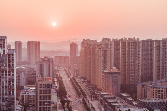大足城市风光