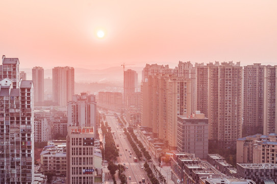 大足城市风光