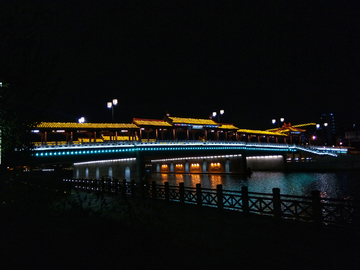 苏州外城河夜色风景