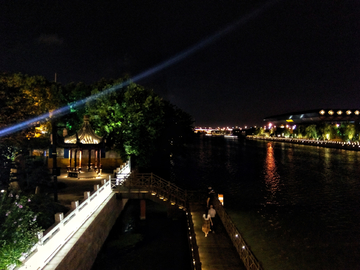 苏州外城河夜色风景