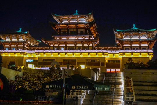 铜官窑古镇夜景