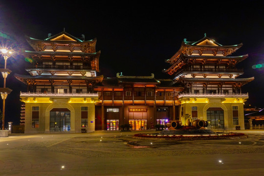 铜官窑古镇夜景
