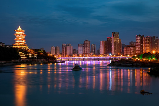 绵阳夜景