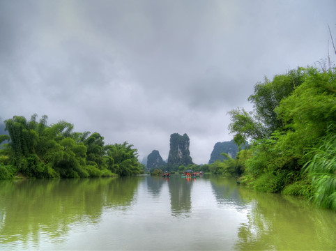 桂林阳朔遇龙河