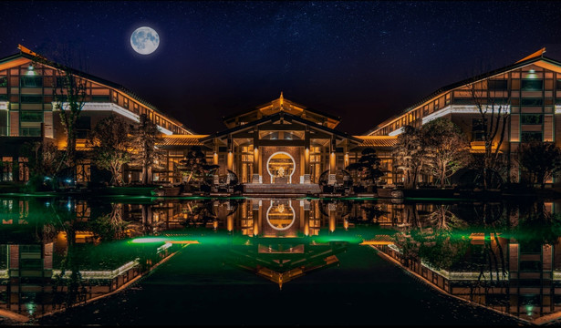汉中市最美夜景建筑