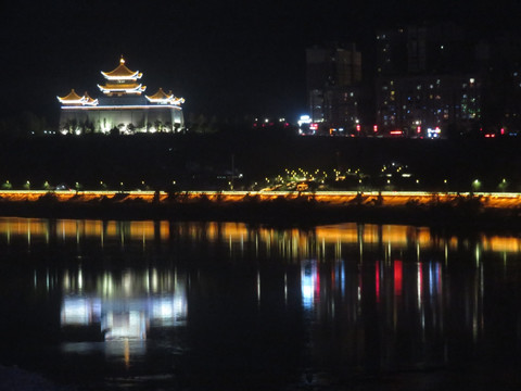 安康城市夜景