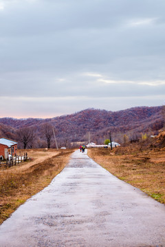 山村秋色