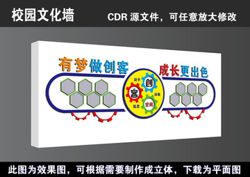 学校创客科技空间实验室宣传展板