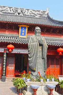 南京夫子庙孔子雕像