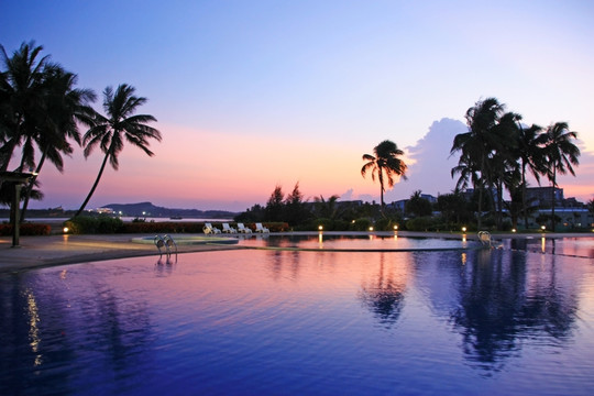 热带酒店泳池