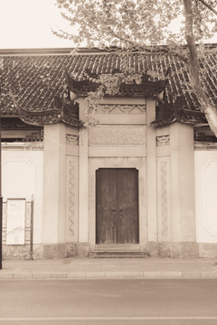 杭州建筑复古老照片