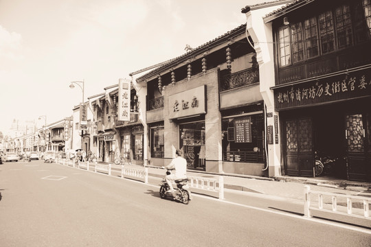 杭州南宋御街复古照片