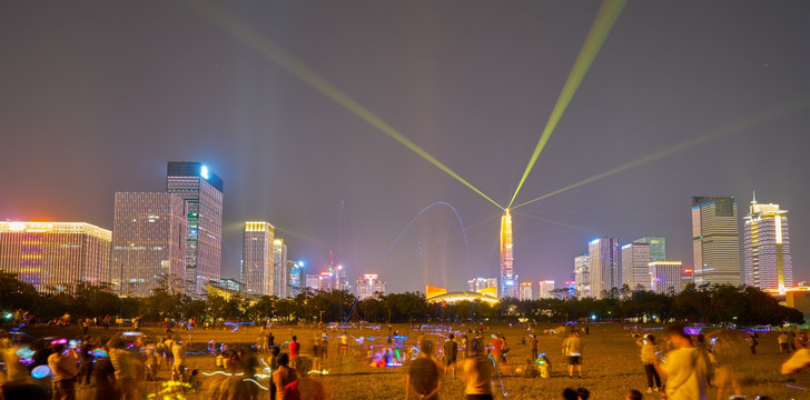 深圳市民中心广场夜景