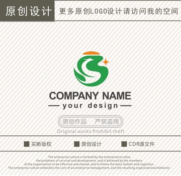 B字母凤凰农业科技logo