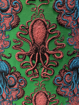章鱼刺绣